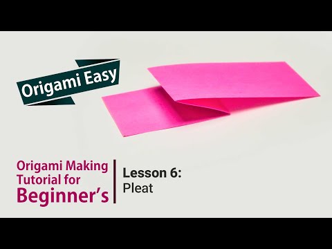 Origami Basics Lesson 1 Folding mountains and valleys