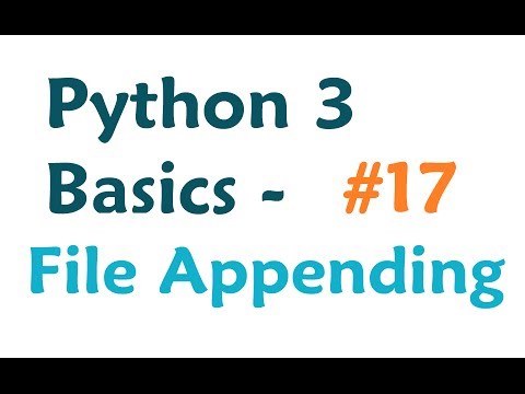 Python 3 Programming Tutorial Appending Files