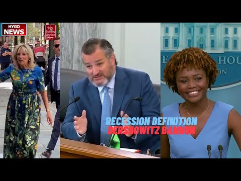 Is WH trying to change common recession definition? Cruz questioned science nominee; Dershowitz
