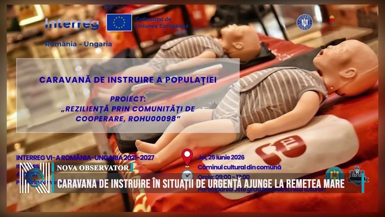 Caravana de instruire în situații de urgență ajunge la Remetea Mare