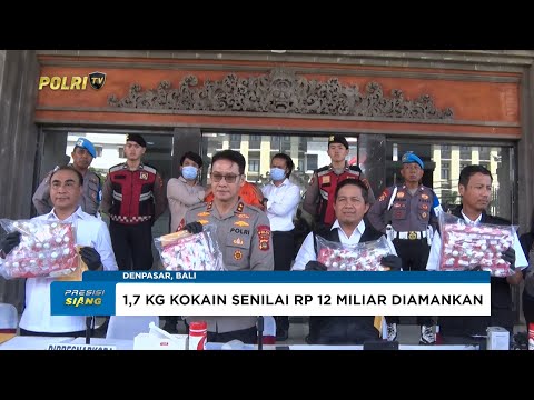 POLDA BALI GAGALKAN PEREDARAN 1,7 KILOGRAM KOKAIN