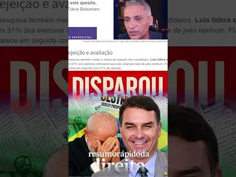 🔥DISPAROU! Pesquisa mostra Lula  sendo ATROPELADO por FLAVIO...