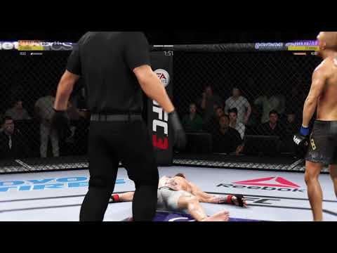 UFC 3 Jose Aldo crazy KO - Good night Conor McGregor!