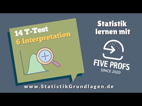 14.6 T-Test | Interpretation des T-Werts - Einseitig und Zweiseitig