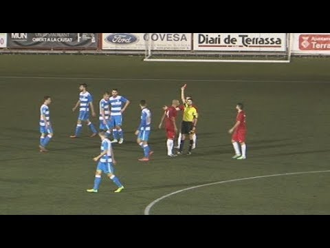 El Terrassa FC, amb deu homes a la segona meitat, salva un punt contra el Prat