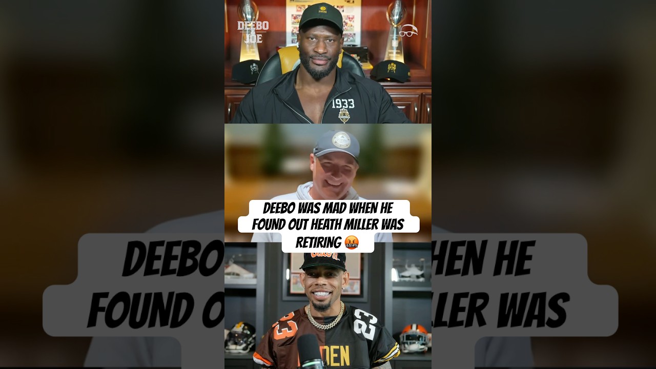 Deebo was mad as hell when he found out Heath Miller was retiring 🤬 #DeeboAndJoe #Steelers