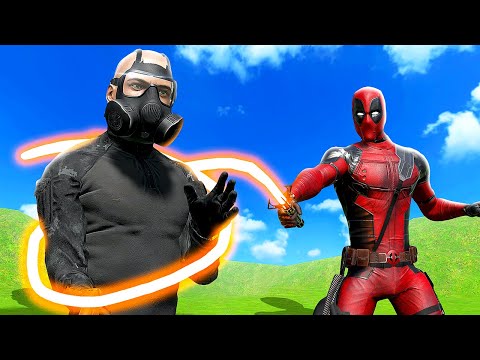 DEADPOOL Uses Crazy Modded Weapons - Blade and Sorcery VR Mods