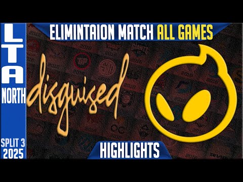 DSG vs DIG ALL GAMES Highlights | LTA North Elimination Game | Disguised vs Dignitas