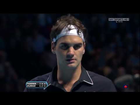 World Tour Finals 2009 RR2 - R.Federer vs A.Murray Highlights