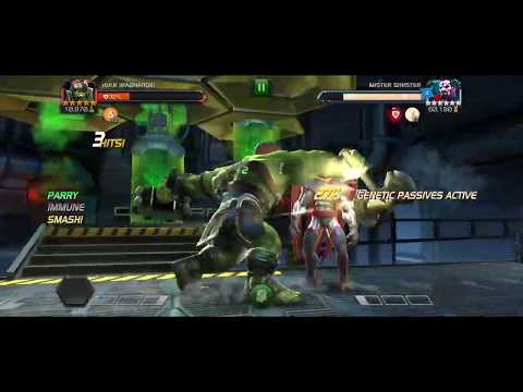 Mcoc act 6.2.2 Mr. Sinister boss with Gladiator Hulk fail