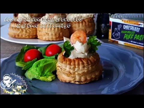comment réaliser les fonds de vol au vent ,créme au fromage au crevettes