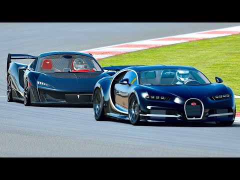 McLaren Sabre vs Bugatti Chiron Black Edition 1600 HP at Silverstone