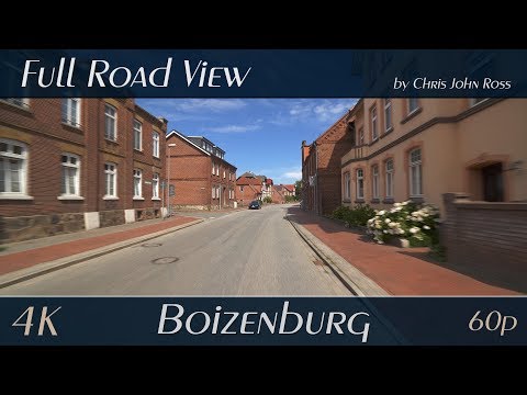 Boizenburg/Elbe, LK Ludwigslust-Parchim, Germany: Am Elbberg, Hamburger Straße - 4K (UHD/2160p/60p)