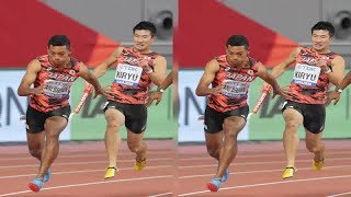 リレー侍、37秒43アジア新記録で銅メダル！　サニブラウンをアンカー起用の新布陣で東京五輪へ弾み