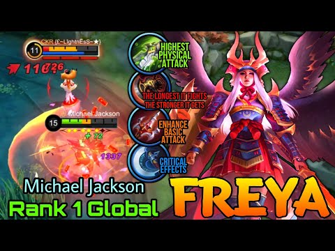 Midlane HyperCarry Ferya Unstoppable Build! - Top 1 Global Freya by Michael Jackson - Mobile Legends