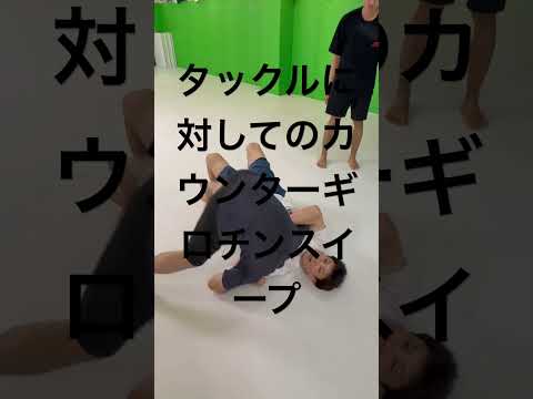 タックルに対してのカウンターギロチンスイープ