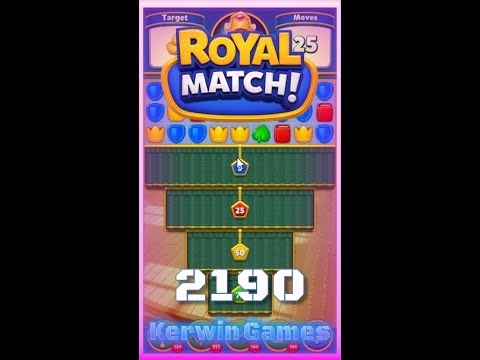 Royal Match Level 2190 - No Boosters Gameplay