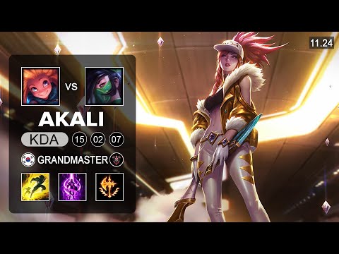 Doinb Akali Mid vs Zoe - KR Grandmaster - PreSeason 12 Patch 11.24