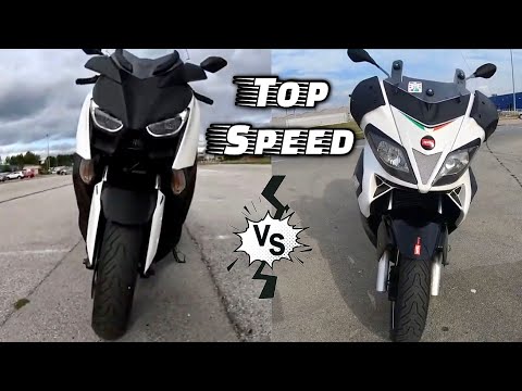 Xmax 300 vs SR Max 300 Top Speed Battle
