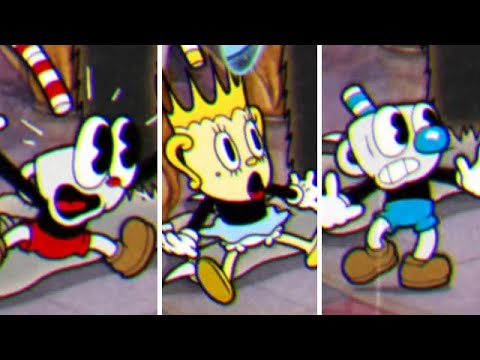 Cuphead DLC - All Characters Getting Scared Animations