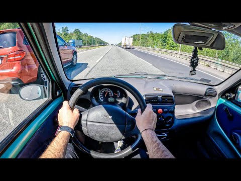 2001 Fiat Seicento [1.1 FIRE 55HP] |0-100| POV Test Drive #1224 Joe Black