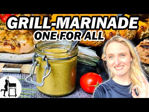 Honig Senf Marinade | für Fleisch & Fisch und Gemüse | Die Frau am Grill