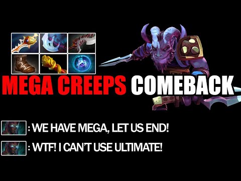Divine Rapier Riki Mega Creeps Defend - Epic Comeback 7.25c Dota2