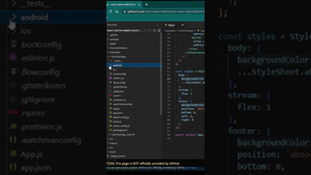 Github View Has Been Changed To VS Code View  || #javascript || #react