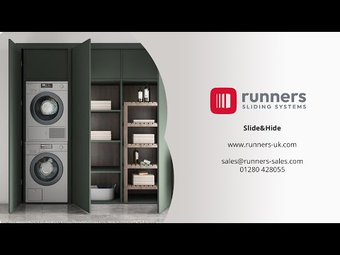 Runners - Slide&Hide Pocket Concealed Single Pocket Door Kit