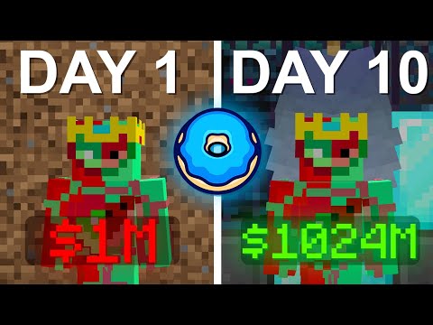 How Many Days Can I Double $1,000,000 - Donut SMP