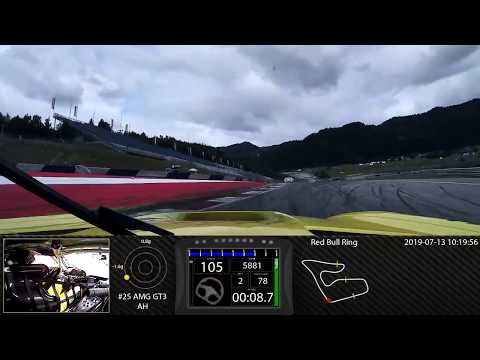 GT3 RedBullRing Onboard 1:28:82 HTP Mercedes AMG GT3 Driver Martin Konrad Poleposition GT Open AM