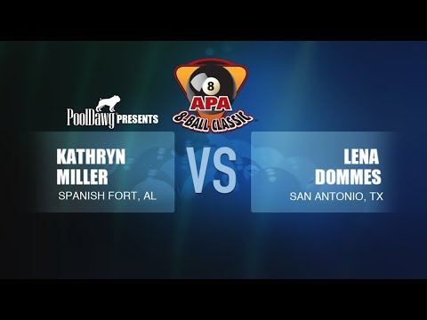 2018 APA 8-Ball Classic Finals - Kathryn Miller VS Lena Dommes - Yellow Tier