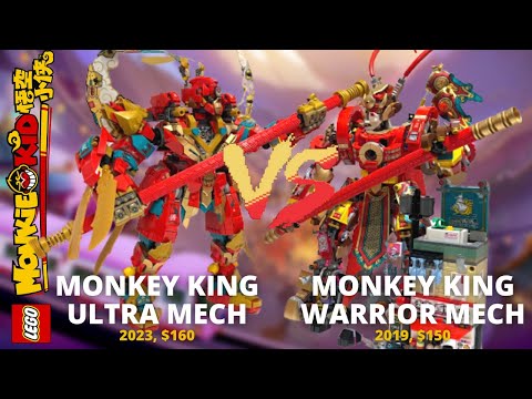 2020 vs 2023: Which is the Better Deal? LEGO Monkie Kid Warrior Mech VS Ultra Mech