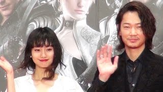 綾野剛、忽那汐里、野末武志／映画『KINGSGLAIVE FINAL FANTASY XV』ワールドプレミア