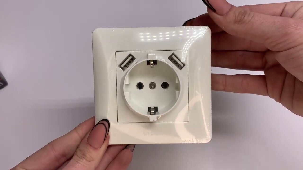 Розетка одинарная + 2USB с/з VIDEX BINERA белая (VF-BNSK1GU2-W)