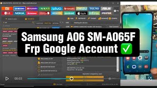 Samsung A06 SM-A065F Frp Google Account bypass with UnlockTool