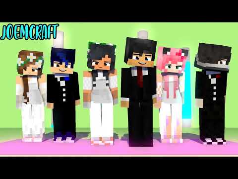 COUPLE DANCE CREW | WEDDING DAY | APHMAU, AARON, MACN, EIN, ZANE, KC SUPERIDOL - Minecraft Animation
