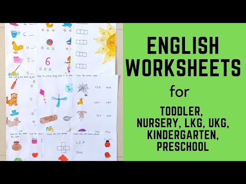 Daily Practice English Worksheets for Toddler, Nursery, LKG, UKG, Kindergarten, Preschool | #4