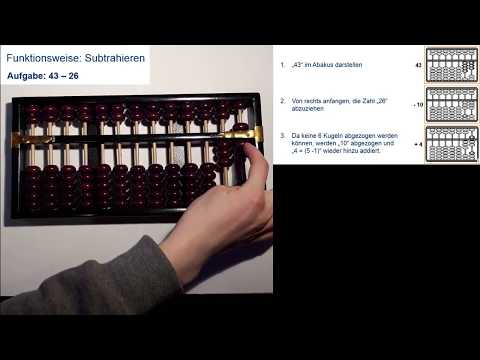 Taschenrechner mal anders - Der Abakus 2/3 - Addieren und Subtrahieren