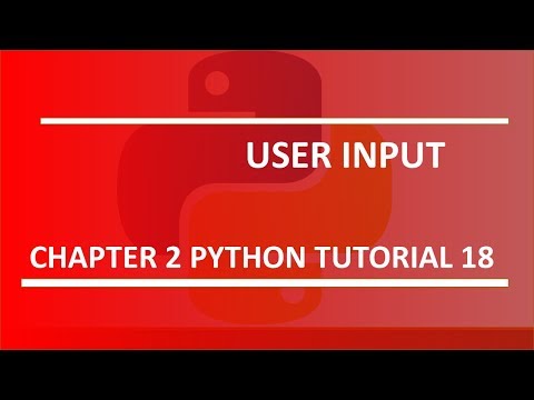Learn User Input Python tutorial 18 - Mind Luster