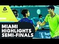 Hubert Hurkacz vs Carlos Alcaraz; Fran Cerundolo vs Casper Ruud | Miami 2022 Semi-Final Highlights