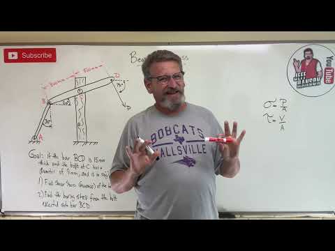 Mechanics of Materials: Lesson 5 - Bearing Stress Explained, Example Problem
