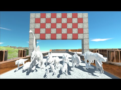 Polar Dinosaurs Speed Race Marathon NEW Map - Animal Revolt Battle Simulator