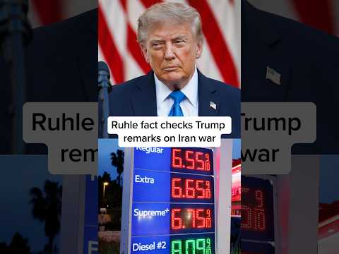 Ruhle fact-checks Trump remarks on Iran war
