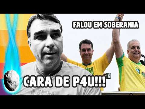 FLÁVIO BOLSONARO FAZ ESTREIA FLOPADA EM COPACABANA E FALA EM SOBERANIA | PLANTÃO
