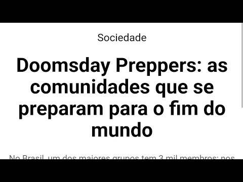 Preparados para o fim #pensandoforadacaixa #fimdomundo #apocalipse #fim #mundo #colapso