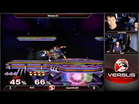 06/21/2015 Versus Weekly Melee - Red1 (Falco) vs SuperUltraDX (Captain Falcon)