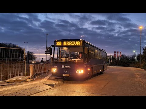 Arriva Touring 7164 | Mercedes-Benz O550 Integro | Lijn 350 Leeuwarden - Kop Afsluitdijk!!