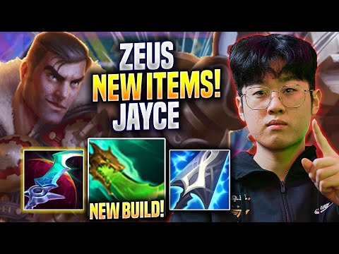 ZEUS TRIES JAYCE WITH NEW ITEMS! - T1 Zeus Plays Jayce TOP vs Gwen! | Preseason 2023