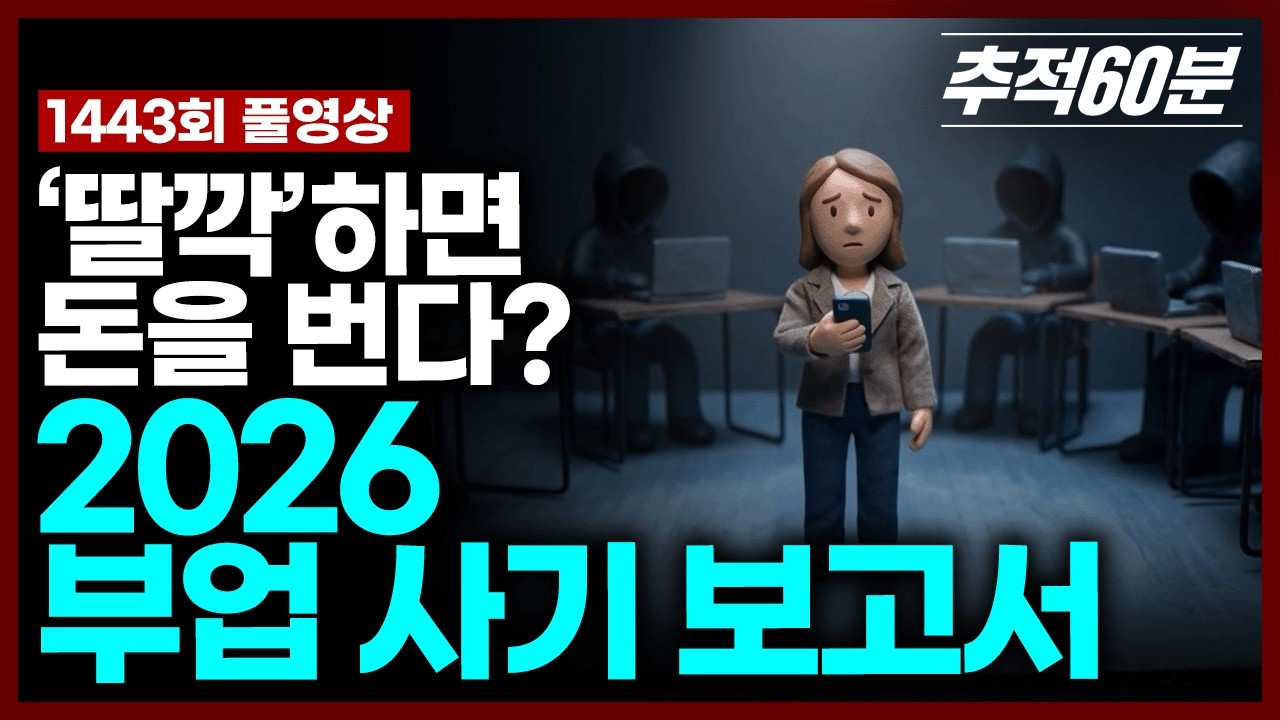 [실시간] ‘딸깍’하면 돈을 번다? 2026 부업 사기 보고서 | 추적60분 KBS 260206 방송